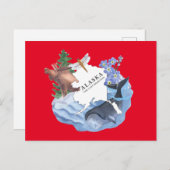 Alaska La carte postale Dernière Frontier State (Devant / Derrière)