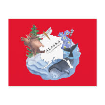 Alaska La carte postale Dernière Frontier State