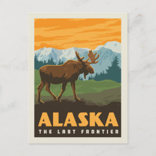 Alaska   Laatste grens — Moose Briefkaart