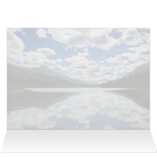 Alaska Lake - Carte d'art de 5 po x 7 po (Intérieur Horizontal (Haut))