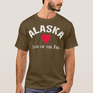 Alaska LAND VAN DE VRIJE noodlijdenden T-shirt