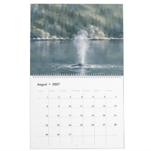 Alaska-landschappen Gletsjers Bos Natuur Kunst Kalender