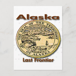 Alaska Last Frontier State Seal Briefkaart