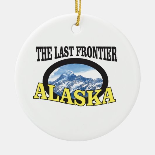 alaska logo keramisch ornament (Voorkant)