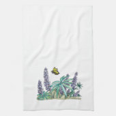 Alaska Lupine Waterverf Theedoek (Verticaal)