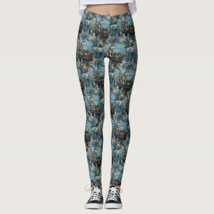 Alaska Malamute Kerst Feestelijke reis Leggings