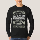 Alaska Malamute Plush Owner Reasons To Have Alaska T-shirt (Voorkant)
