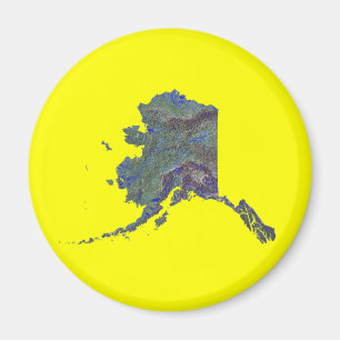 Alaska Map Magnet Magneet