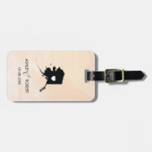 Alaska Map Wedding Bagagelabel met Couple's naam (Voorkant horizontaal)