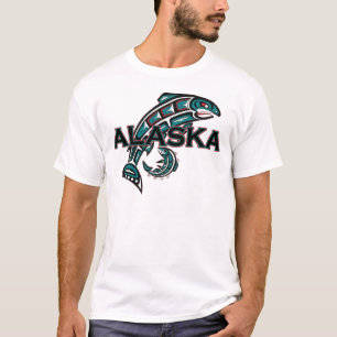 Alaska met zalm t-shirt