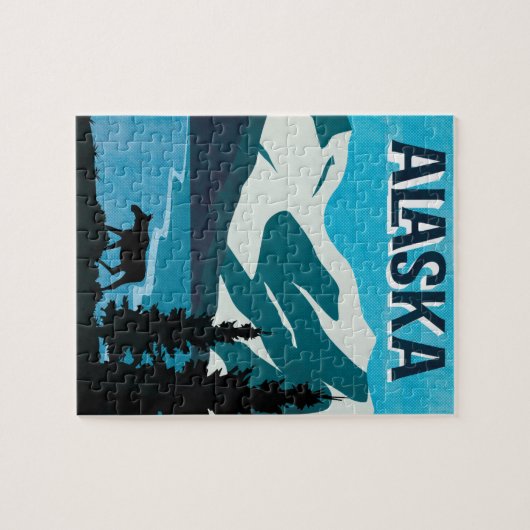 Alaska Moose Mountain Legpuzzel (Horizontaal)