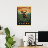 Alaska Moose -  wildernis Poster (Thuiskantoor)