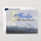 Alaska Mount McKinley Post Kaart (Voorkant / Achterkant)