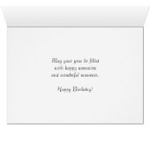 Alaska Mountain Range Denali Foto Birthday (Binenzijde Horizontaal (Onderkant))