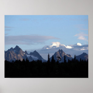 Alaska Mountain Range Denali Foto Poster