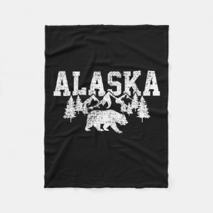 Alaska Mountains Forest Hunting Usa Fleece Deken
