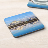 Alaska Mountains Reflection Bier Onderzetter (Linkerzijde)