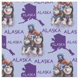 Alaska Musher en zijn honden Stof