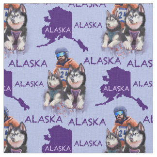 Alaska Musher en zijn honden Stof