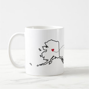 Alaska naar New York - Heart2Heart Koffiemok