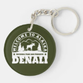 Alaska. Nationaal Park Denali en Preserve Sleutelhanger (Achterkant)