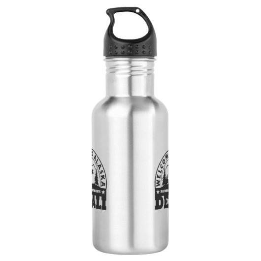 Alaska. Nationaal Park Denali en Preserve Waterfles (Achterkant)