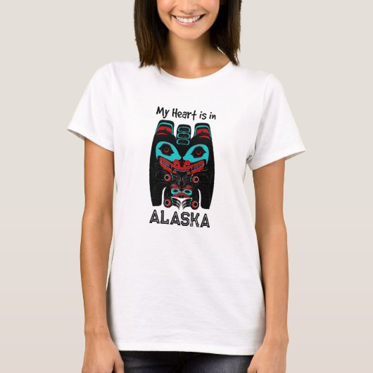Alaska Native American Pride Indigenous Art Spirit T-shirt (Voorkant)