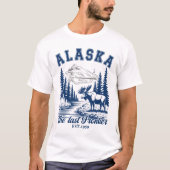 Alaska Nature Escape with Moose T-shirt (Voorkant)