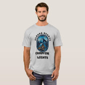 Alaska Nights, Kampvuur Lights T-shirt (Voorkant volledig)
