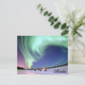 Alaska Northern Lights Reisfoto Briefkaart (Staand voorkant)