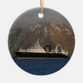 Alaska Ocean, fabrieksreiziger in Alaska Keramisch Ornament (Voorkant)