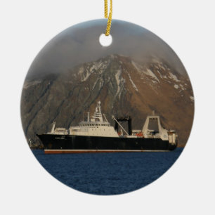 Alaska Ocean, fabrieksreiziger in Alaska Keramisch Ornament