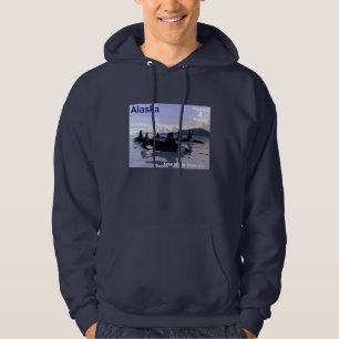 Alaska Orka Postzegel Hoodie
