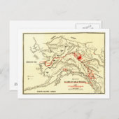 Alaska Panoramic Map Briefkaart (Voorkant / Achterkant)