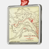 Alaska Panoramic Map Metalen Ornament (Links)