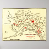 Alaska Panoramic Map Poster (Voorkant)