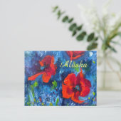 Alaska Poppies Briefkaart (Staand voorkant)