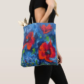 Alaska Poppies Canvas tas (Dichtbij)
