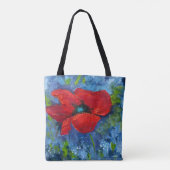 Alaska Poppies Tuin Canvas tas (Achterkant)