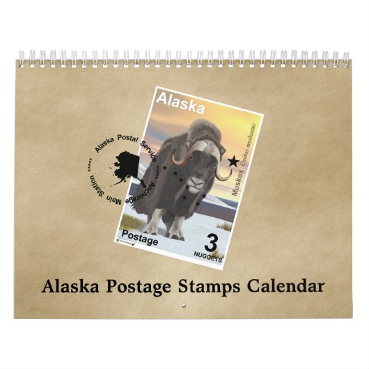 Alaska Postage Stamps Kalender (Hoes)