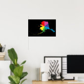 alaska pride. angled. poster (Thuiskantoor)