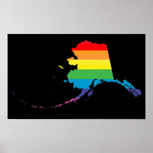 alaska pride . gestreept. poster
