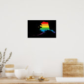 alaska pride. gestript. poster (Keuken)