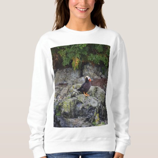 Alaska - Puffin op Rocks Trui (Voorkant)