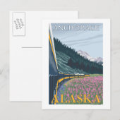 Alaska Railroad Scene - Anchorage, Alaska Briefkaart (Voorkant / Achterkant)