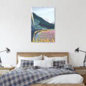 Alaska Railroad Scene - Matanuska Valley, Alaska Canvas Afdruk (Insitu (Slaapkamer))