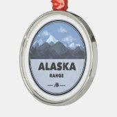 Alaska Range Camping Metalen Ornament (Links)