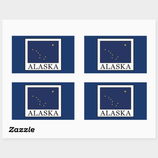 Alaska Rechthoekige Sticker (Vel)