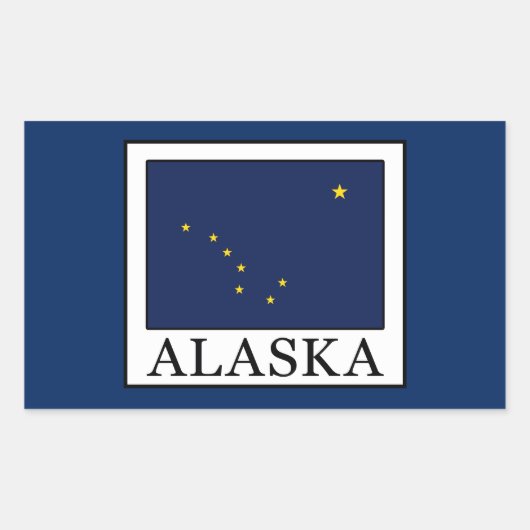 Alaska Rechthoekige Sticker (Voorkant)