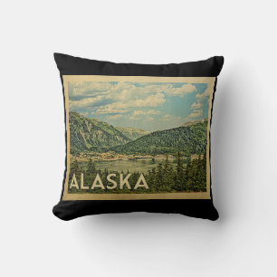 Alaska Reis in Vintage Stijl Kussen
